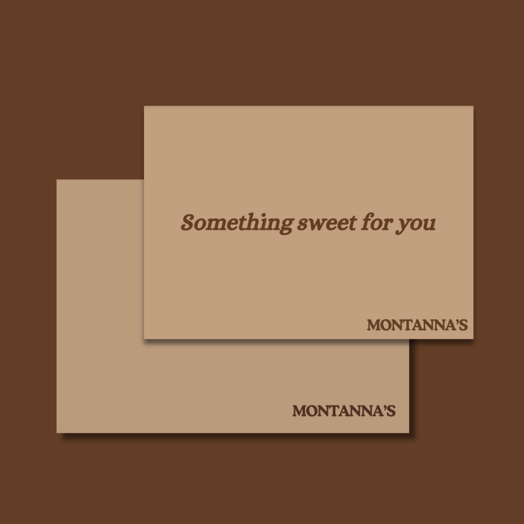 Handwritten gift note